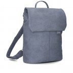Rucksack Mademoiselle MR13 Nubuk Sky, Farbe: blau/petrol, Marke: Zwei, EAN: 4250257937635, Abmessungen in cm: 34.5x37x12, Bild 2 von 6
