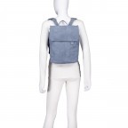 Rucksack Mademoiselle MR13 Nubuk Sky, Farbe: blau/petrol, Marke: Zwei, EAN: 4250257937635, Abmessungen in cm: 34.5x37x12, Bild 5 von 6