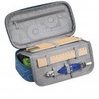 Federmäppchen Blue Maze, Farbe: blau/petrol, Marke: Coocazoo, EAN: 4047443533913, Abmessungen in cm: 24x11x6, Bild 2 von 2