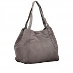 Shopper Pretty Wonder Suede L variabel in der Form Dark Grey, Farbe: grau, Marke: Hey Marly, EAN: 4262391064382, Abmessungen in cm: 58x43x20, Bild 3 von 6