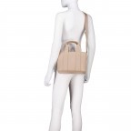 Handtasche Becky UP Tote Bag Mini Light Pastel Brown, Farbe: taupe/khaki, Marke: HUGO, EAN: 4063546718361, Abmessungen in cm: 25x19x10.5, Bild 6 von 7