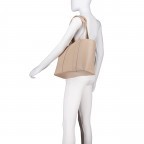 Shopper Becky UP Tote Bag Light Pastel Brown, Farbe: taupe/khaki, Marke: HUGO, EAN: 4063546718415, Abmessungen in cm: 36.5x27x15.5, Bild 4 von 5