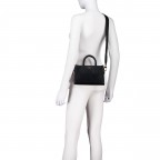 Handtasche Sandy Tote Bag Small Black, Farbe: schwarz, Marke: BOSS, EAN: 4063546747897, Abmessungen in cm: 22x15x8, Bild 6 von 7