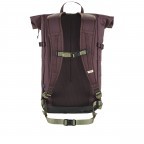 Rucksack High Coast Foldsack Volumen 24 Liter Blackberry, Farbe: rot/weinrot, Marke: Fjällräven, EAN: 7323451088834, Abmessungen in cm: 26x45x20, Bild 3 von 11