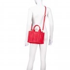 Handtasche Dollaro Book Tote Rot, Farbe: rot/weinrot, Marke: Hausfelder Manufaktur, EAN: 4065646025363, Abmessungen in cm: 26x19x11, Bild 6 von 7