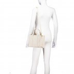 Handtasche Dollaro Book Tote Beige, Farbe: beige, Marke: Hausfelder Manufaktur, EAN: 4065646025370, Abmessungen in cm: 26x19x11, Bild 5 von 7
