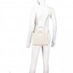 Handtasche Dollaro Book Tote Beige, Farbe: beige, Marke: Hausfelder Manufaktur, EAN: 4065646025370, Abmessungen in cm: 26x19x11, Bild 6 von 7