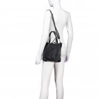 Handtasche Dollaro Schwarz, Farbe: schwarz, Marke: Hausfelder Manufaktur, EAN: 4065646025400, Abmessungen in cm: 23.5x23x8, Bild 5 von 7