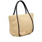 Shopper Maglia Raffia Willow L Natural Black, Farbe: beige, Marke: Abro, EAN: 4067278679068, Abmessungen in cm: 50x29x15, Bild 2 von 5