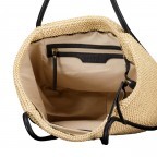Shopper Maglia Raffia Willow L Natural Black, Farbe: beige, Marke: Abro, EAN: 4067278679068, Abmessungen in cm: 50x29x15, Bild 5 von 5
