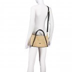Handtasche Maglia Raffia Willow S Natural Black, Farbe: beige, Marke: Abro, EAN: 4067278678894, Abmessungen in cm: 25x17x8, Bild 6 von 7