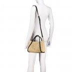 Handtasche Maglia Raffia Willow S Natural Black, Farbe: beige, Marke: Abro, EAN: 4067278678894, Abmessungen in cm: 25x17x8, Bild 5 von 7