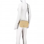 Umhängetasche Maglia Raffia Kaia S Natural Black, Farbe: beige, Marke: Abro, EAN: 4067278683300, Abmessungen in cm: 21x14x7, Bild 5 von 6