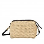 Umhängetasche Maglia Raffia Kaia S Natural Black, Farbe: beige, Marke: Abro, EAN: 4067278683300, Abmessungen in cm: 21x14x7, Bild 3 von 6