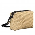 Umhängetasche Maglia Raffia Kaia S Natural Black, Farbe: beige, Marke: Abro, EAN: 4067278683300, Abmessungen in cm: 21x14x7, Bild 2 von 6