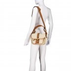 Umhängetasche Olana Cotton Star Saddle Natural Cuoio, Farbe: cognac, Marke: Abro, EAN: 4067278676715, Abmessungen in cm: 26x22x10, Bild 6 von 8