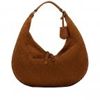 Beuteltasche Suede Weaving Nana Big Cuoio, Farbe: cognac, Marke: Abro, EAN: 4067278673950, Abmessungen in cm: 46x27x6, Bild 1 von 5