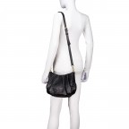 Beuteltasche Piuma Lucido Daya Black Gold, Farbe: schwarz, Marke: Abro, EAN: 4067278656182, Abmessungen in cm: 32x21x10, Bild 5 von 7