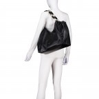 Shopper Piuma Lucido Zaya Black Gold, Farbe: schwarz, Marke: Abro, EAN: 4067278655291, Abmessungen in cm: 38x28x12, Bild 4 von 5