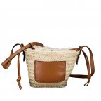 Korbtasche Palma-Dalia Gemma Cuoio, Farbe: cognac, Marke: Abro, EAN: 4067278678009, Abmessungen in cm: 30x17x9, Bild 1 von 6