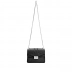 Umhängetasche Roros Croco Print Black, Farbe: schwarz, Marke: Seidenfelt, EAN: 4262455840617, Abmessungen in cm: 21x16.5x6.5, Bild 7 von 8