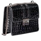 Umhängetasche Roros Croco Print Black, Farbe: schwarz, Marke: Seidenfelt, EAN: 4262455840617, Abmessungen in cm: 21x16.5x6.5, Bild 2 von 8