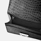 Umhängetasche Roros Croco Print Black, Farbe: schwarz, Marke: Seidenfelt, EAN: 4262455840617, Abmessungen in cm: 21x16.5x6.5, Bild 6 von 8