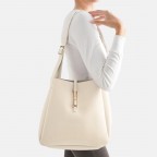 Beuteltasche Loviisa Hobo Cream, Farbe: beige, Marke: Seidenfelt, EAN: 4262455841737, Abmessungen in cm: 32x32x12, Bild 4 von 5