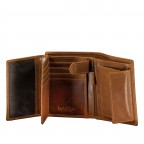 Geldbörse Oil pull up mit RFID-Schutz Cognac, Farbe: cognac, Marke: Hausfelder Manufaktur, EAN: 4065646024151, Abmessungen in cm: 9.7x12.2x2.7, Bild 6 von 6