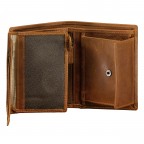 Geldbörse Oil pull up mit RFID-Schutz Cognac, Farbe: cognac, Marke: Hausfelder Manufaktur, EAN: 4065646024151, Abmessungen in cm: 9.7x12.2x2.7, Bild 5 von 6