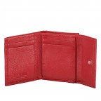 Geldbörse Nappa mit RFID-Schutz Red, Farbe: rot/weinrot, Marke: Hausfelder Manufaktur, EAN: 4065646024304, Abmessungen in cm: 9.8x8.5x3, Bild 4 von 5