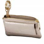 Schlüsseletui Kroko Light Beige, Farbe: beige, Marke: Hausfelder Manufaktur, EAN: 4065646024465, Abmessungen in cm: 12.5x8x1.7, Bild 4 von 4