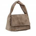 Umhängetasche Velours Taupe, Farbe: taupe/khaki, Marke: Hausfelder Manufaktur, EAN: 4065646025455, Abmessungen in cm: 26x20.5x12.5, Bild 2 von 8