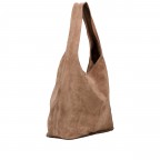 Beuteltasche Velours Taupe, Farbe: taupe/khaki, Marke: Hausfelder Manufaktur, EAN: 4065646025516, Abmessungen in cm: 32.5x32x17, Bild 2 von 5