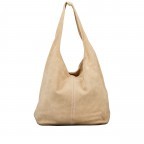 Beuteltasche Velours Beige, Farbe: beige, Marke: Hausfelder Manufaktur, EAN: 4065646025523, Abmessungen in cm: 32.5x32x17, Bild 3 von 5