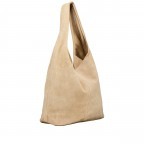 Beuteltasche Velours Beige, Farbe: beige, Marke: Hausfelder Manufaktur, EAN: 4065646025523, Abmessungen in cm: 32.5x32x17, Bild 2 von 5