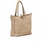 Handtasche Velours Beige, Farbe: beige, Marke: Hausfelder Manufaktur, EAN: 4065646025561, Abmessungen in cm: 22x22x8, Bild 2 von 8