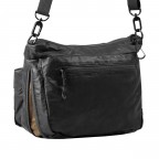 Umhängetasche Japan Re-Lite Mogami erweiterbar Black, Farbe: schwarz, Marke: Aunts & Uncles, EAN: 4255717208256, Abmessungen in cm: 30x20x10, Bild 3 von 7