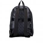 Freizeitrucksack Milano 4G-Logo mit Laptopfach 15 Zoll Black Lime, Farbe: schwarz, Marke: Guess, EAN: 7620837298963, Abmessungen in cm: 30x42x12, Bild 4 von 6