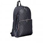 Freizeitrucksack Milano 4G-Logo mit Laptopfach 15 Zoll Black Lime, Farbe: schwarz, Marke: Guess, EAN: 7620837298963, Abmessungen in cm: 30x42x12, Bild 2 von 6