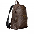 Freizeitrucksack Milano 4G-Logo mit Laptopfach 15 Zoll Brown Ochre Burgundy, Farbe: braun, Marke: Guess, EAN: 7620837298987, Abmessungen in cm: 30x42x12, Bild 2 von 6