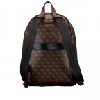 Freizeitrucksack Milano 4G-Logo mit Laptopfach 15 Zoll Brown Ochre Burgundy, Farbe: braun, Marke: Guess, EAN: 7620837298987, Abmessungen in cm: 30x42x12, Bild 4 von 6