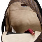 Freizeitrucksack Milano 4G-Logo mit Laptopfach 15 Zoll Brown Ochre Burgundy, Farbe: braun, Marke: Guess, EAN: 7620837298987, Abmessungen in cm: 30x42x12, Bild 6 von 6