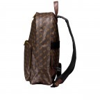 Freizeitrucksack Milano 4G-Logo mit Laptopfach 15 Zoll Brown Ochre Burgundy, Farbe: braun, Marke: Guess, EAN: 7620837298987, Abmessungen in cm: 30x42x12, Bild 3 von 6