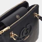 Handtasche Calebra Black, Farbe: schwarz, Marke: Guess, EAN: 0190231958277, Abmessungen in cm: 30x23x11.5, Bild 6 von 7