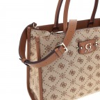Handtasche Neda 4G-Logo Peony Latte, Farbe: braun, Marke: Guess, EAN: 0190231975526, Abmessungen in cm: 33.5x25x12.5, Bild 8 von 8