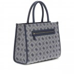 Handtasche Neda 4G-Logo Peony Navy, Farbe: blau/petrol, Marke: Guess, EAN: 0190231975533, Abmessungen in cm: 33.5x25x12.5, Bild 3 von 8