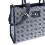 Handtasche Neda 4G-Logo Peony Navy, Farbe: blau/petrol, Marke: Guess, EAN: 0190231975533, Abmessungen in cm: 33.5x25x12.5, Bild 8 von 8