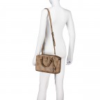Handtasche Queensland 4G-Logo Latte, Farbe: braun, Marke: Guess, EAN: 0190231964827, Abmessungen in cm: 26x20x11.7, Bild 5 von 7