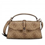 Umhängetasche Queensland 4G-Logo Latte, Farbe: braun, Marke: Guess, EAN: 0190231964858, Abmessungen in cm: 25x12.3x6, Bild 1 von 7